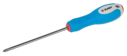 Отвертка ЗУБР, Cr-V сталь, трехкомпонентная рукоятка, цветовая индикация типа шлица, PH №0, 75мм 25252-0-075_z01 купить в Муравленко