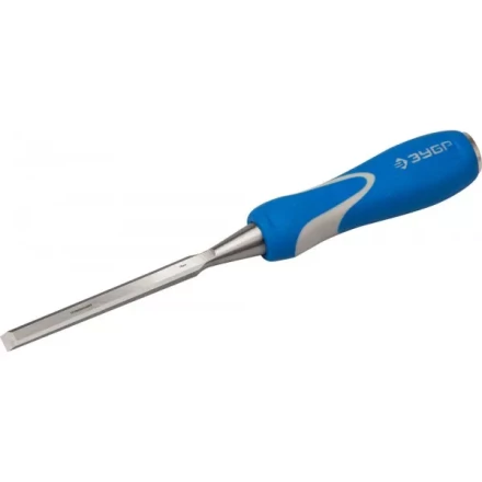 Стамеска ЗУБР &quot;ЭКСПЕРТ&quot; с ударопрочной двухкомпонетной ручкой и стальным затыльником для ударных работ, 10мм 18097-10 купить в Муравленко