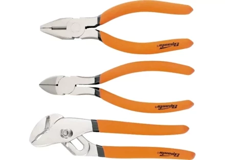 Набор губцевого инструмента из 3-х предметов №2 плоскогубцы, бокорезы, клещи переставные SPARTA 13545 купить в Муравленко