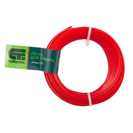 Леска для триммера треугольная, 2.0 мм х 15 м, Россия Сибртех 961635 купить в Муравленко