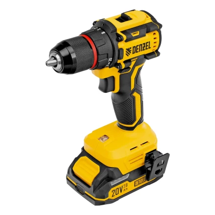 Дрель-шуруповерт аккумуляторная бесщет. CDH-BL-20, Li-Ion, 20 В// Denzel 26123 купить в Муравленко