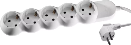 Удлинитель ЗУБР &quot;МАСТЕР&quot; электрический, ПВС сечение 1кв мм, заземл, 5 гнезд, макс мощн 3500Вт, 5м 55058-5 купить в Муравленко