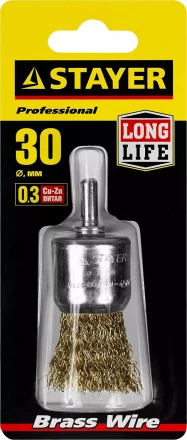 STAYER &quot;PROFESSIONAL&quot;. Щетка кистевая для дрели, витая стальная проволока 0,3мм, 30мм 35113-30 купить в Муравленко