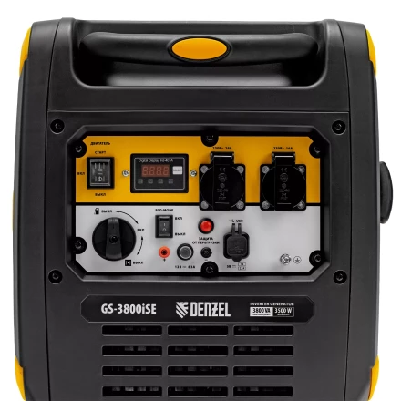 Генератор инверторный Denzel GS-3800iSE, 3,8 кВт, 230 В, закрытый корпус,электростартер купить в Муравленко