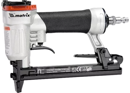Степлер пневматический для прямоугольных скоб от 10 до 22 мм MATRIX 57420 купить в Муравленко