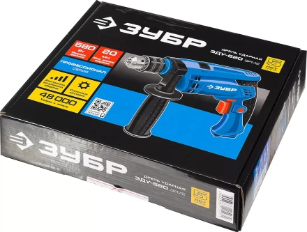 Дрель ударная ЗДУ-580 ЭРМ2 серия ПРОФЕССИОНАЛ купить в Муравленко