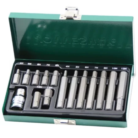 Набор вставок-бит шестигранных 30-75мм  4-12мм 15 предметов Jonnesway S29H4115S 47396 купить в Муравленко