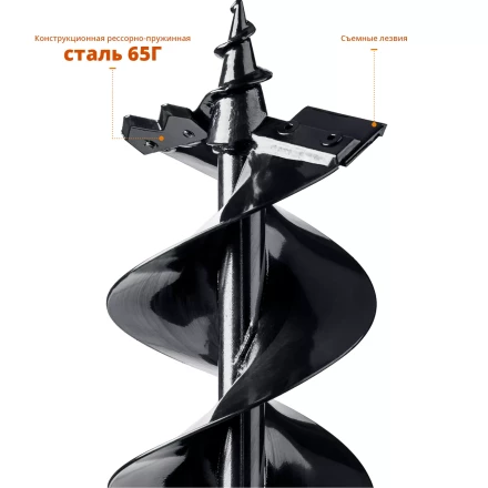 Шнеки для мотобуров мерзлый грунт 150мм серия МАСТЕР купить в Муравленко