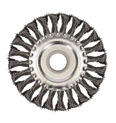 Щетка для УШМ ф222/125 мм дисковая сталь витая 511729