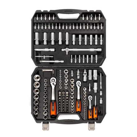 Набор автоинструмента КВТ НАИ-09/150 1/2&quot;, 1/4&quot;, 3/8&quot;, 150 предметов (92315) купить в Муравленко