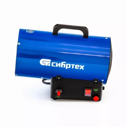 Газовая тепловая пушка СТГ-10, 10 кВт, 300 м3/ч, пропан-бутан Сибртех 96451 купить в Муравленко