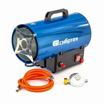 Газовая тепловая пушка СТГ-10, 10 кВт, 300 м3/ч, пропан-бутан Сибртех 96451 купить в Муравленко