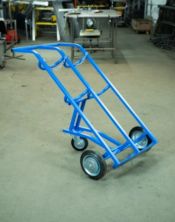 Тележка для газовых баллонов TOR ГБ-2, 2 баллона (250 литые колеса + 160 поворотное) 1012419 купить в Муравленко