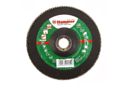 Круг Лепестковый Торцевой (КЛТ) HAMMER КЛТ 1 Ф180х22 Р40 213-013 купить в Муравленко