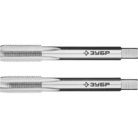 Метчики ЗУБР &quot;ЭКСПЕРТ&quot; машинно-ручные, комплектные для нарезания метрической резьбы с мелким шагом, М10 x 1,0, 2шт 4-28007-10-1.0-H2 купить в Муравленко
