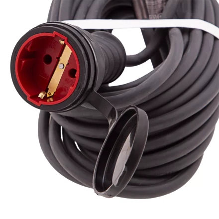 Удлинитель силовой 10 м, 16 А, тип УХз16, КГ 3 x 2.5 мм, 1 розетка, Россия Сибртех 95895 купить в Муравленко