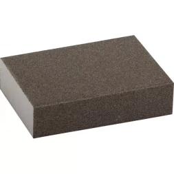 Губка шлифовальная ЗУБР "МАСТЕР" четырехсторонняя, средняя жесткость, Р120, 100х68х26мм 35611-120