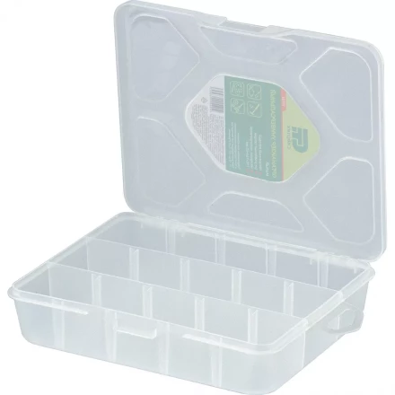 Органайзер универсальный малый прозрачный матовый 19х16х4,5 см СИБРТЕХ 90726 купить в Муравленко