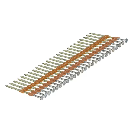 Гвозди для пнев. нейлера (оцинк.), длина - 65 мм, диам. - 2,9 мм, 2000 шт. Denzel 57685 купить в Муравленко