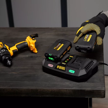 Устройство зарядное для аккумуляторов Denzel IBC-18-3.0-2, Li-Ion, 18В, 3.0 А, для двух батарей 28454 купить в Муравленко