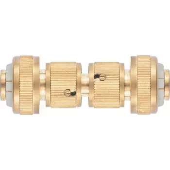 Набор для соединения шлангов 3/4 (переходник 2 соединит.аквастоп) латунный PALISAD 66211 купить в Муравленко
