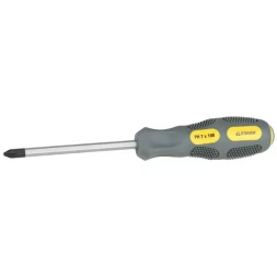 Отвертка STAYER "PROFESSIONAL" "MAX-GRIP" ударная, двухкомпонентная рукоятка, магнит наконечник, Cr-V, PH №1x75мм 25824-1-075 G