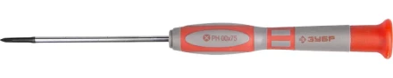 Отвертка ЗУБР &quot;МАСТЕР&quot; для точных работ, Cr-V, PH №00х75мм 25632-00-075 купить в Муравленко