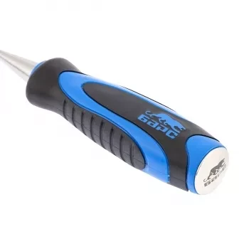 Долото-стамеска,плоская,16мм, двухкомпонентная рукоятка,металлический затыльник БАРС 24641 купить в Муравленко