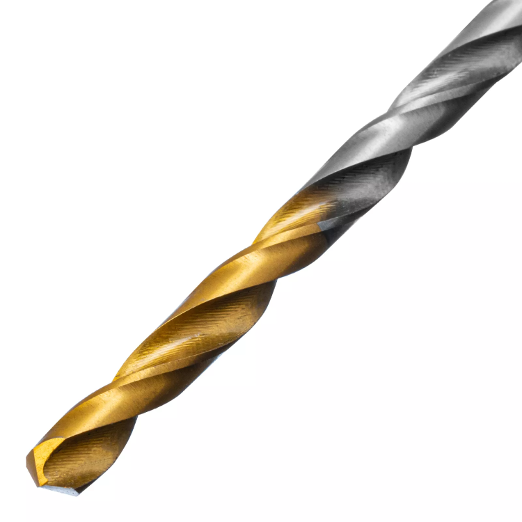 Сверло спиральное по металлу 4 х 119 мм, Р6М5, Golden Tip, удлиненное Denzel 718250 купить в Муравленко