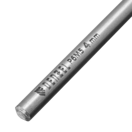 Сверло спиральное по металлу 4 х 119 мм, Р6М5, Golden Tip, удлиненное Denzel 718250 купить в Муравленко