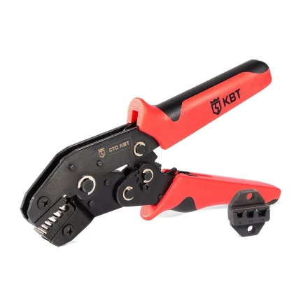 Пресс-клещи КВТ СТС-В с матрицами 0.25–6, 6–16 для опрессовки втулочных наконечников (набор) (85272) купить в Муравленко