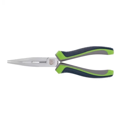 Длинногубцы прямые Сибртех 200 мм трехкомпонентные рукоятки 17115 купить в Муравленко