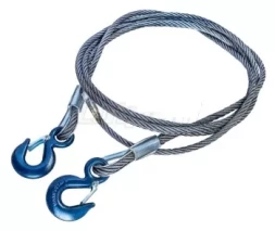 Буксировочный трос стальной крюк-крюк диаметр каната 27 мм. 12 м. опресовка