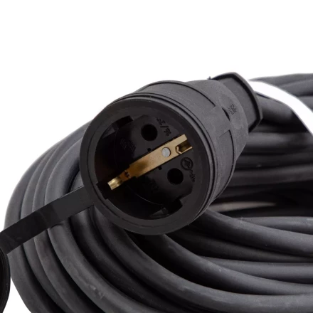 Удлинитель силовой 20 м, 16 А, тип УХз16, КГ 3 x 2.5 мм, 1 розетка, Россия Сибртех 95896 купить в Муравленко