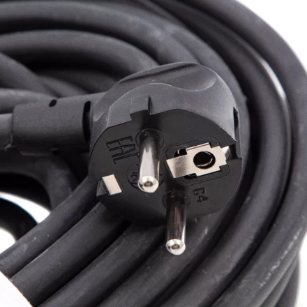 Удлинитель силовой 20 м, 16 А, тип УХз16, КГ 3 x 2.5 мм, 1 розетка, Россия Сибртех 95896 купить в Муравленко