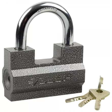 Замок ЗУБР &quot;МАСТЕР&quot; навесной, повышенной защищенности, дисковый механизм секрета, ключ 7 &quot;пинов, 85х55мм 37201-7_z01 купить в Муравленко