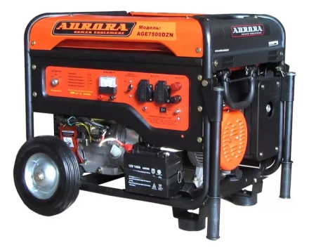 Бензогенератор Aurora AGE 7500 DZN с блоком автоматики купить в Муравленко