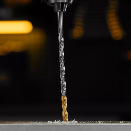 Сверло спиральное по металлу 4,2 х 119 мм, Р6М5, Golden Tip, удлиненное Denzel 718251 купить в Муравленко