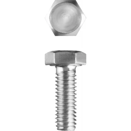 Болт ЗУБР &quot;МАСТЕР&quot; с шестигранной головкой, ГОСТ 7798-70, класс прочности 5.8, оцинкованный, M20x60мм, 5кг 303080-20-060 купить в Муравленко