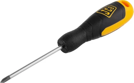 Отвертка JCB, хромомолибденовая сталь S2, двухкомпонентная рукоятка, магнитный наконечник, PH №0х75мм JSD002 купить в Муравленко