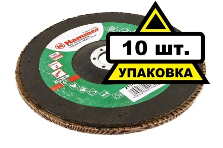 Круг Лепестковый Торцевой (КЛТ) HAMMER КЛТ 1 Ф180х22 Р80 213-015 купить в Муравленко