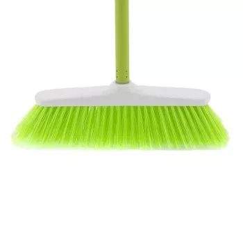 Щетка пластмасовая  для  пола 270 мм &quot;CLASSIC&quot; салат. щетина c черенком 120 см D22мм ELFE 93545 купить в Муравленко