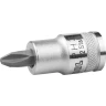 Торцовая бита-головка KRAFTOOL "INDUSTRIE QUALITAT", материал S2, PHILLIPS, сатинированная, 1/2", PH3 27901-3_z01 купить в Муравленко