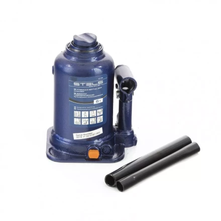 Домкрат гидравлический бутылочный телескопический 6 т подъем 170-430 мм Stels 51146 купить в Муравленко