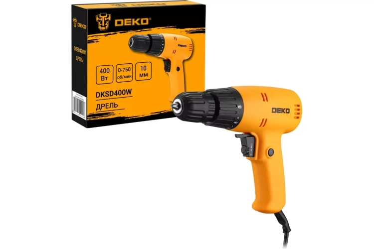 Дрель-шуруповерт сетевой DEKO DKSD400W, 063-4086 купить в Муравленко