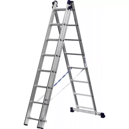 Лестница СИБИН универсальная, трехсекционная со стабилизатором, 8 ступеней 38833-08 купить в Муравленко