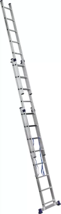 Лестница СИБИН универсальная, трехсекционная со стабилизатором, 8 ступеней 38833-08 купить в Муравленко