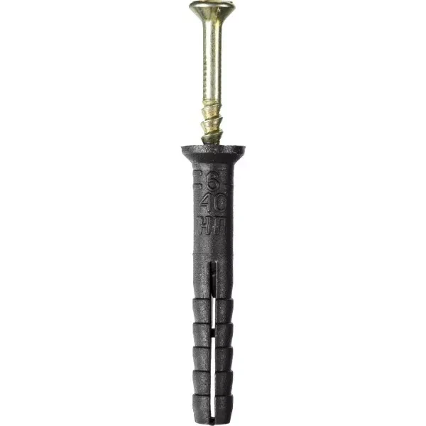 Дюбель-гвоздь полипропиленовый, потайный бортик, 6 x 40 мм, 125 шт, STAYER Master 30645-06-040 30645-06-040 купить в Муравленко