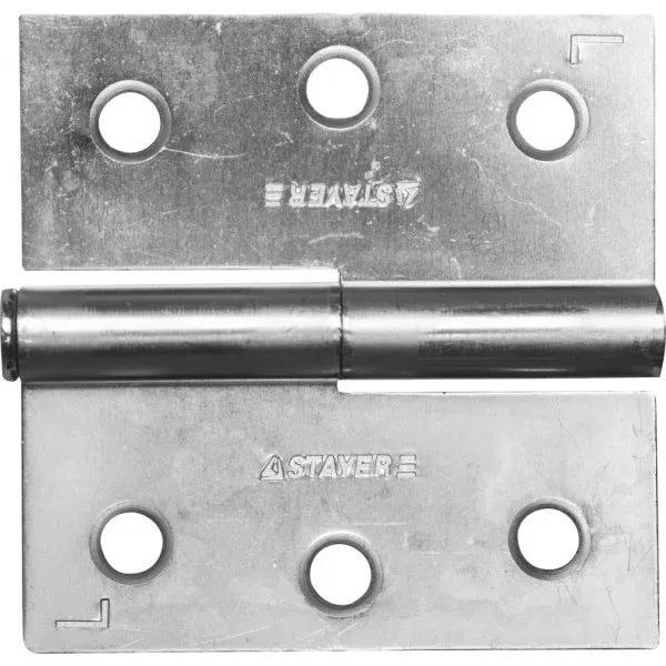 Петля дверная STAYER "MASTER" разъемная, цвет белый цинк, левая, 75мм 37613-75-1L купить в Муравленко