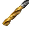 Сверло спиральное по металлу Denzel 5 х 132 мм, Р6М5, Golden Tip, удлиненное, 718254 купить в Муравленко